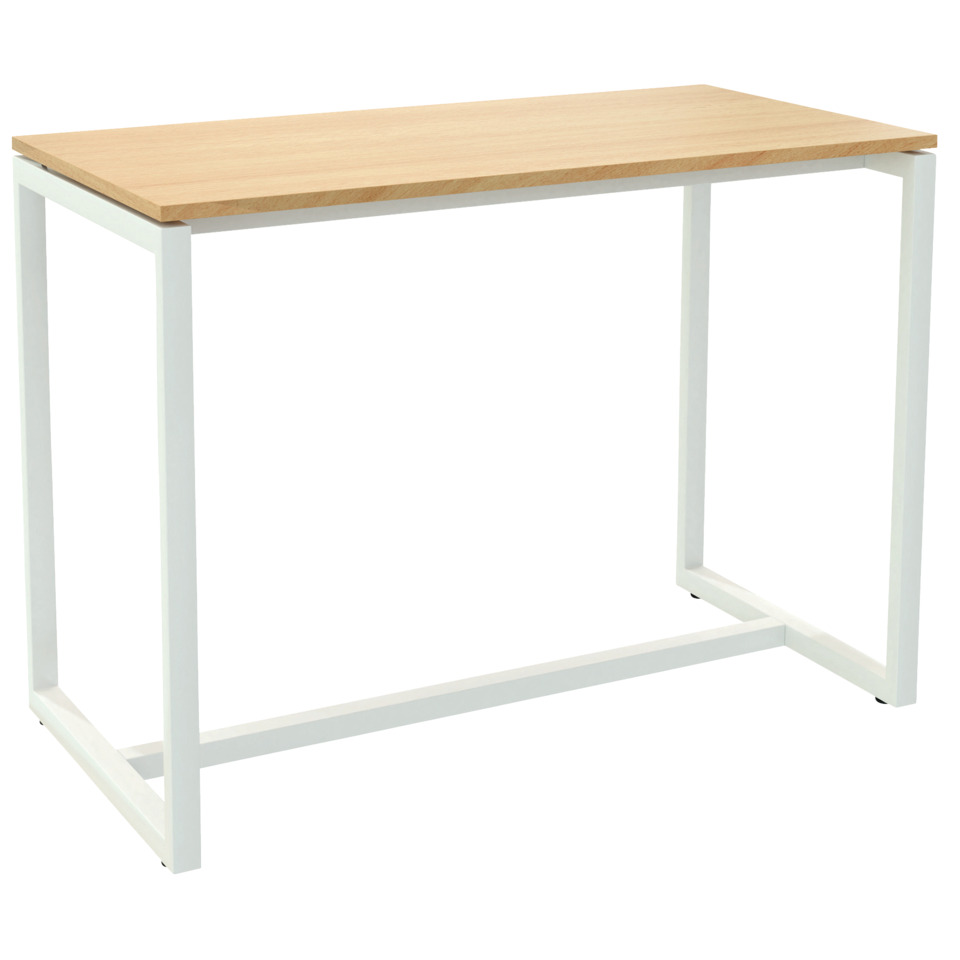 Stehtisch EasyDesk - 150 x 110 x 75 cm, weiß/buche