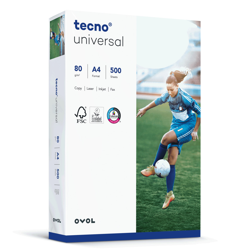 Kopierpapier tecno® universal - A4, 80 g/qm, weiß, 500 Blatt