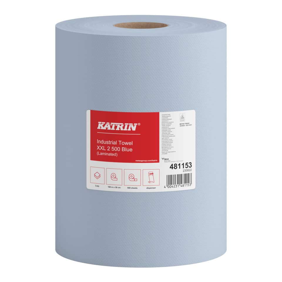 Wischtuch Classic Industrial XXL2 blau, 2-lagig, 2 x 190 m