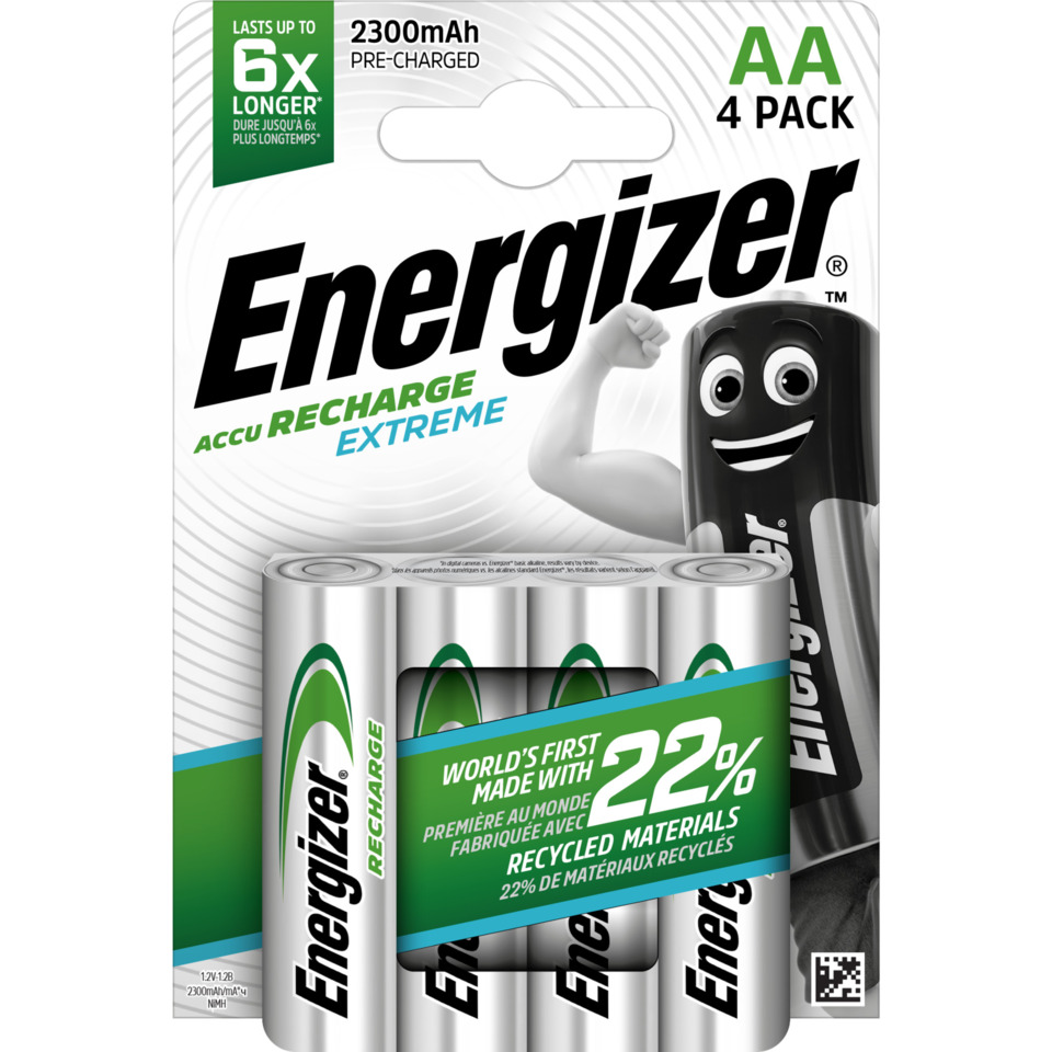 Batterie Akku Extreme, HR06/AA/Mignon, NiMH 2300 mAh, 4 Stück