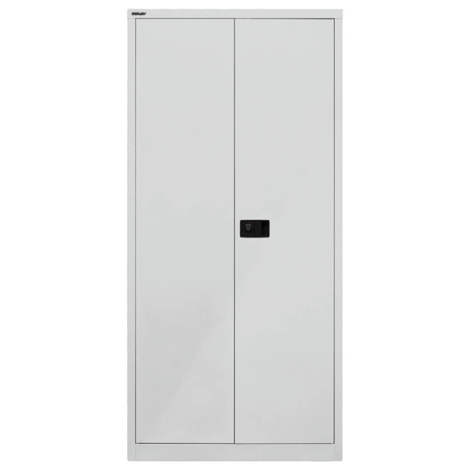 Universal Flügeltürenschrank - 91,4 x 195 x 40 cm, Stahl, silber