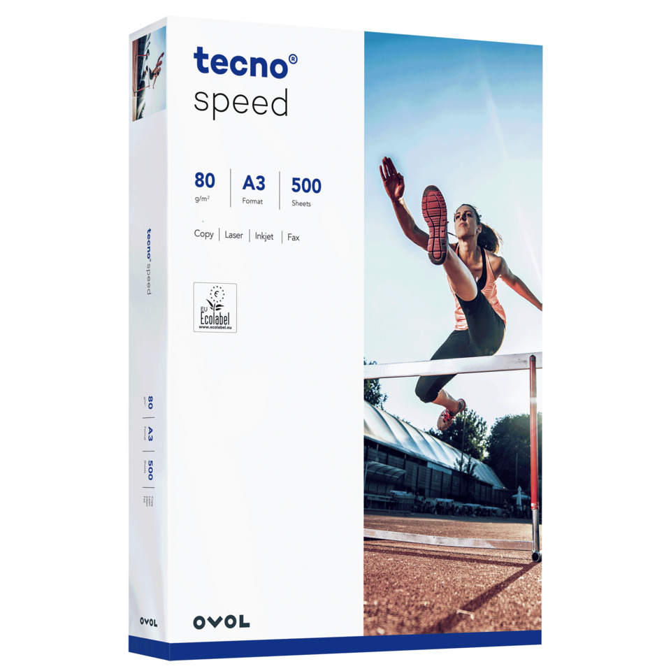 Kopierpapier tecno® speed - A3, 80 g/qm, weiß, 500 Blatt