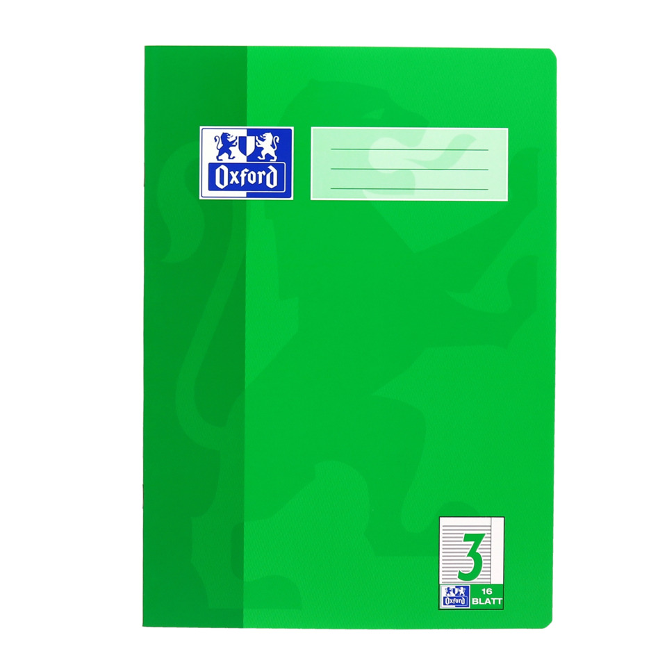 Heft A4 / 16 Blatt Lineatur 3 mit Rand