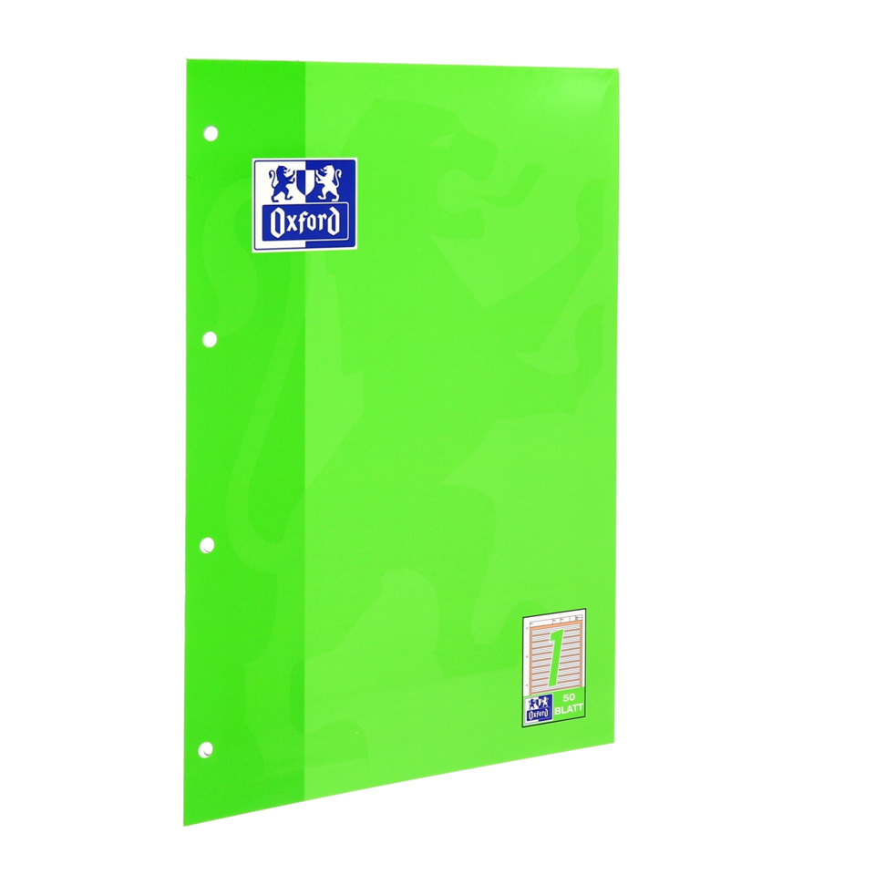 Arbeitsblock Lin.1 - A4, 50 Blatt, 90 g/qm, 4-fach Lochung
