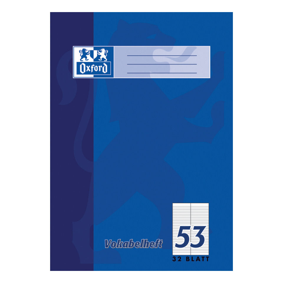 Vokabelheft LIN53 - A4, 32 Blatt, liniert