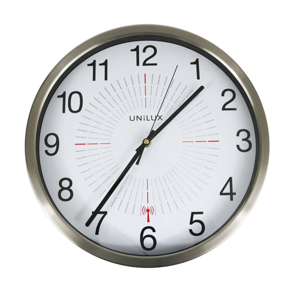 Wanduhr OUTDOOR metallgrau Ø 35,5 cm