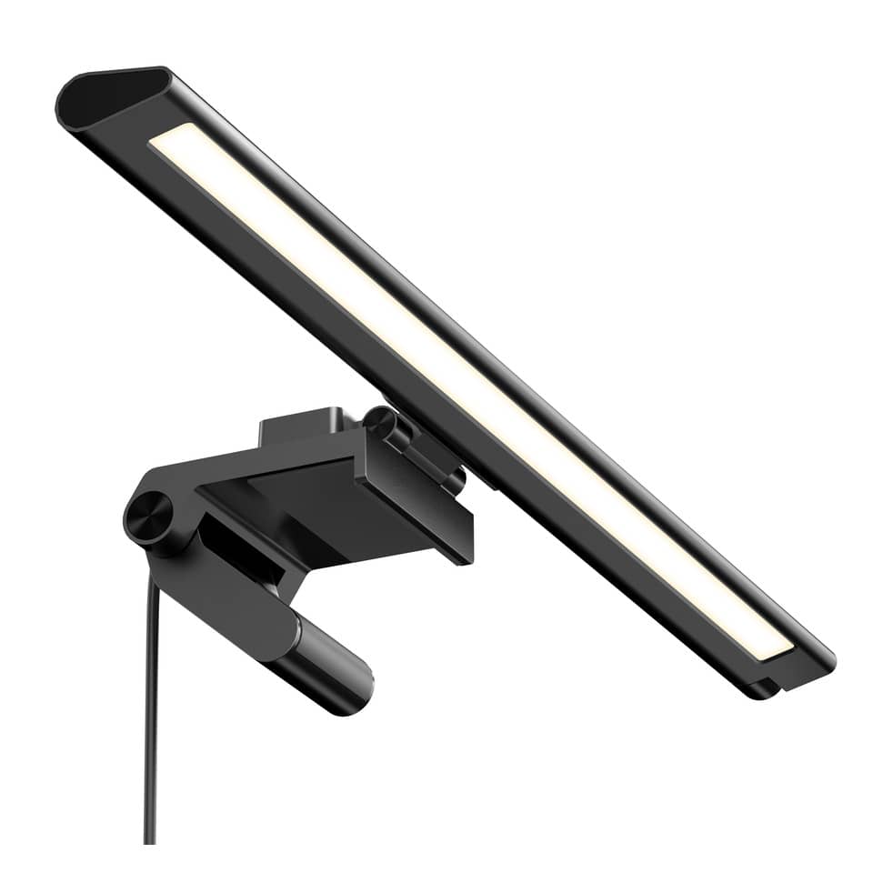 VISIOLIGHT LED - schwenkbare Notebookleuchte, dimmbar, schwarz, Klemmbefestigung