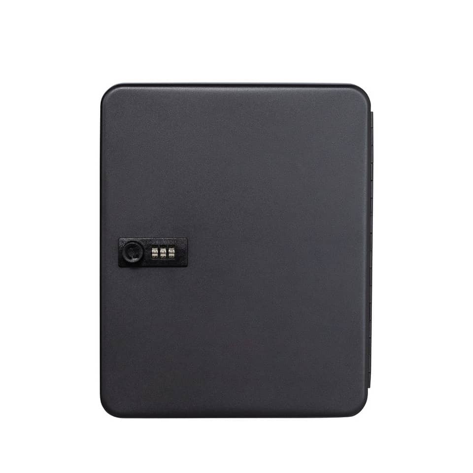 Schlüsselbox Key Cabinet - Hakenleiste für 36 Schlüssel, schwarz