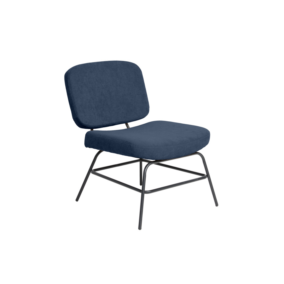 Sessel Curve, blau/schwarz