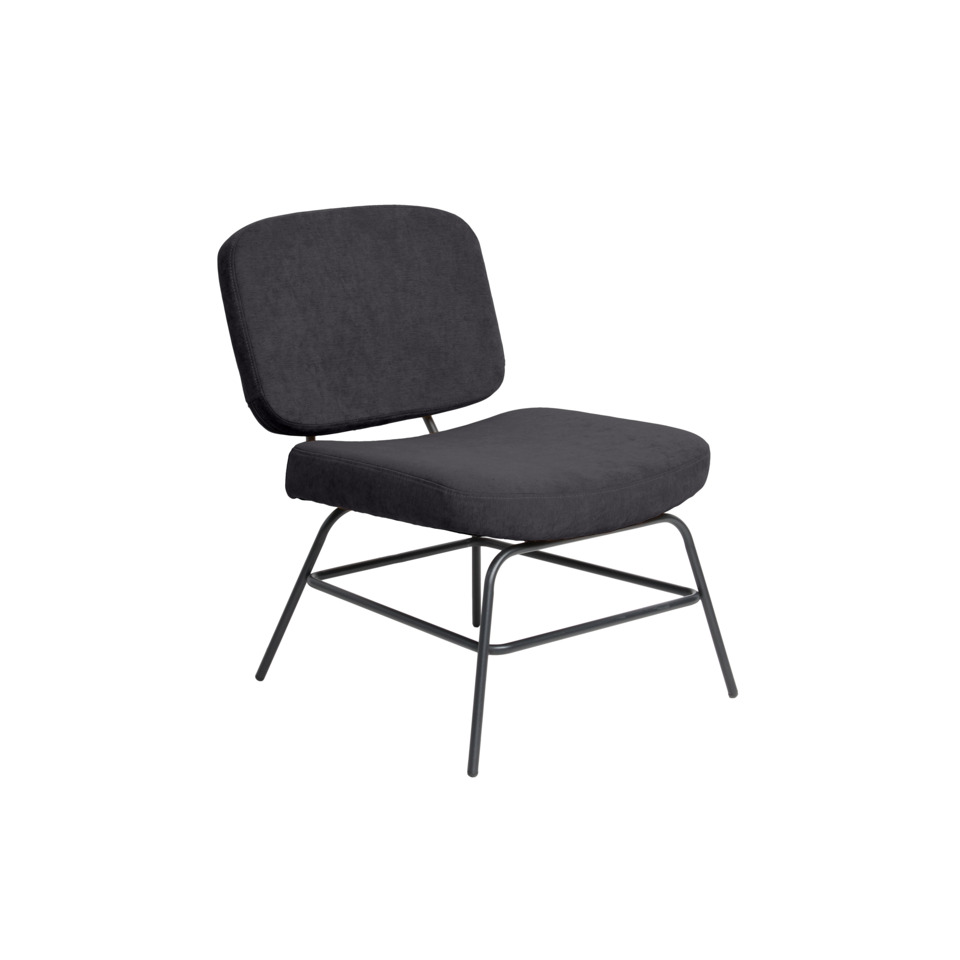 Sessel Curve, anthrazit/schwarz