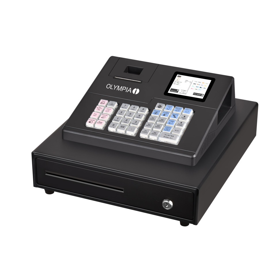Registrierkasse K100 mit Kassenlade, inkl. TSE, schwarz