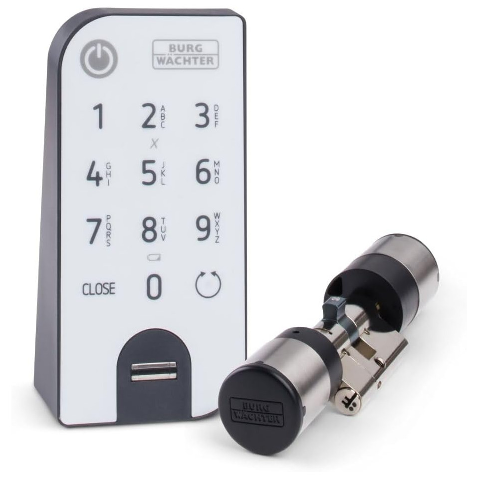 Türzylinder + Fingerprint Tastatur Set ENTRYeasy 7602 FP