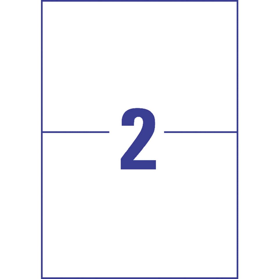 L7916-10 Ultra-Resistente Folien-Etiketten - A4, 20 Stück, 210 x 148 mm, 10 Blatt weiß