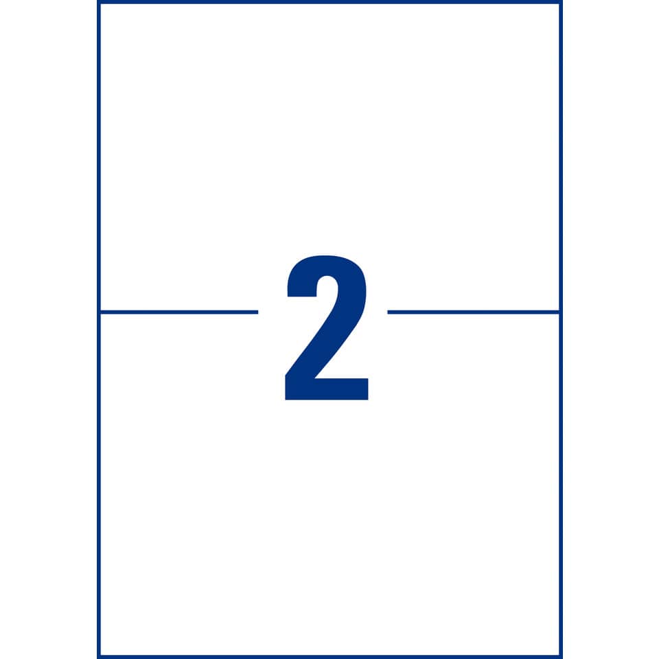 L4717-20 Folienetiketten - 210 x 148 mm, weiß, 40 Etiketten, permanent, wetterfest