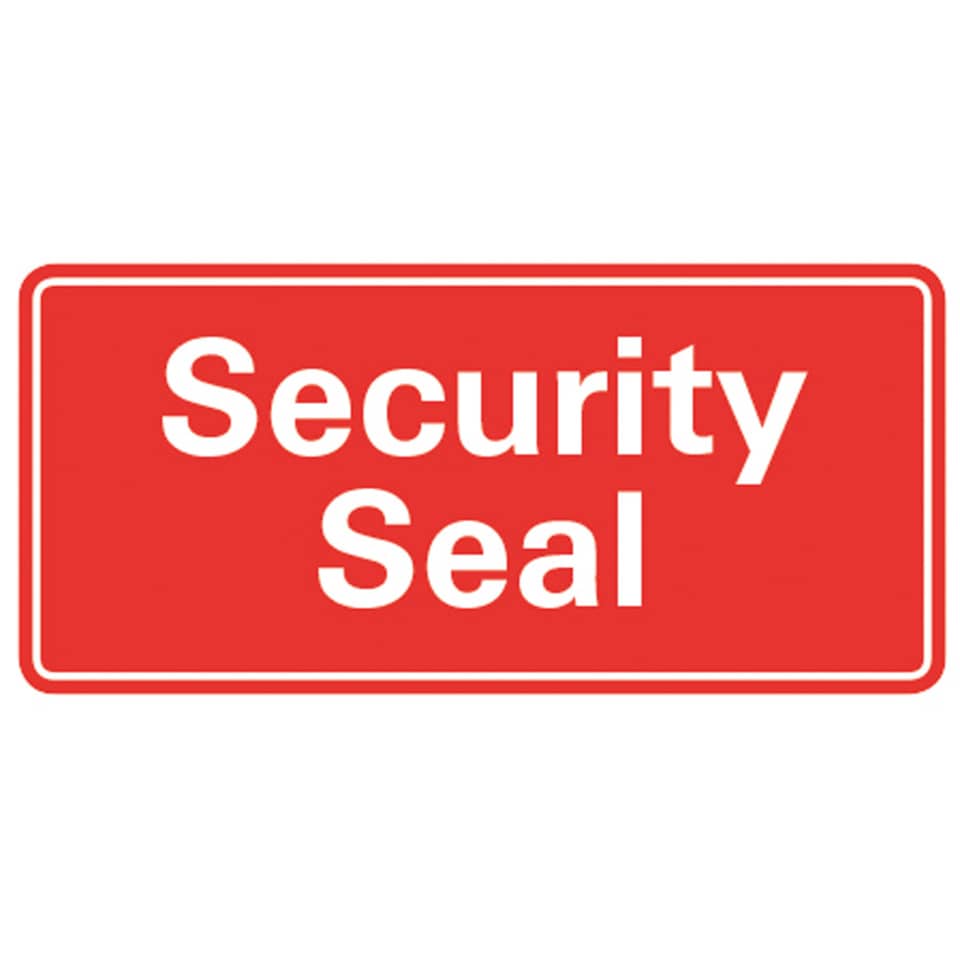 7311 Sicherheitssiegel "Security Seal" - 20 x 38 mm, rot, 200 Stück im Spender