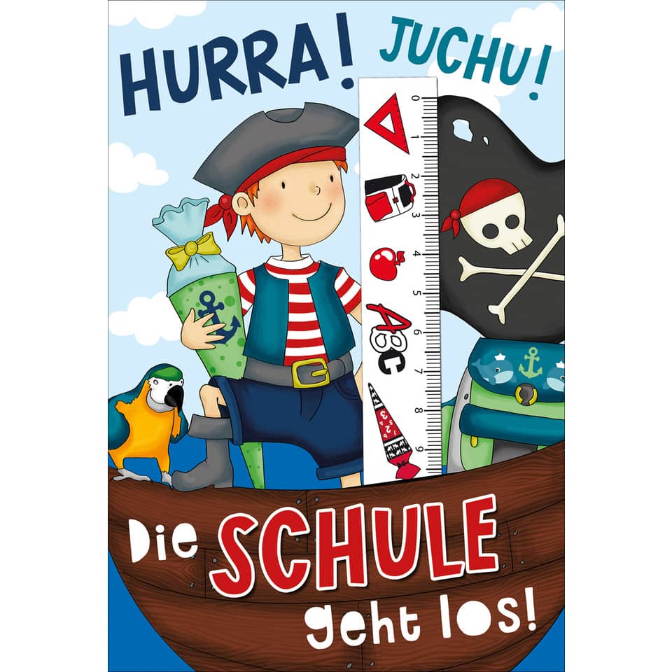 Schulanfangskarte Junge - inkl. Umschlag
