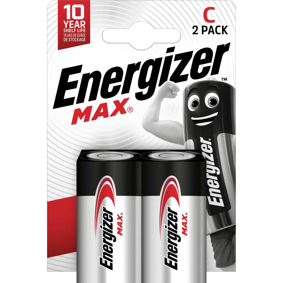 Batterie Alkali-Mangan Max, LR14/C/Baby, 2 Stück