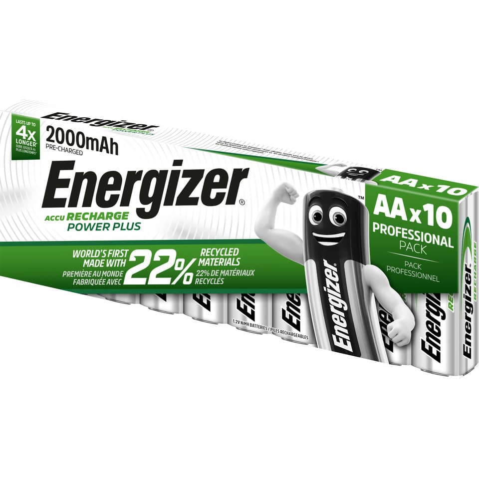Batterie Akku Power Plus, HR06/AA/Mignon, NiMH 2.000mAh, 10 Stück