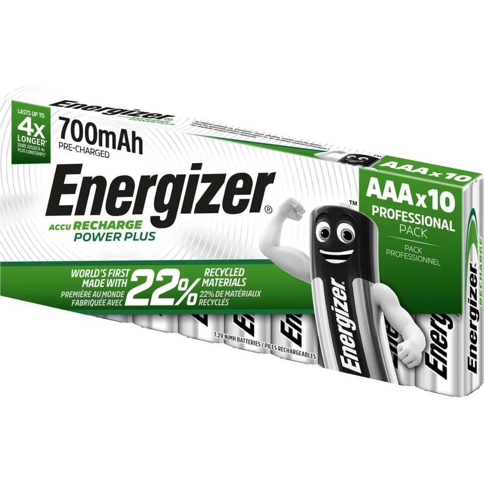 Batterie Akku Power Plus, HR03/AAA/Micro, NiMH 700mAh, 10 Stück
