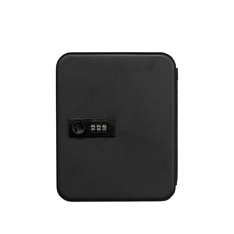 Schlüsselbox Key Cabinet - Hakenleiste für 20 Schlüssel, schwarz