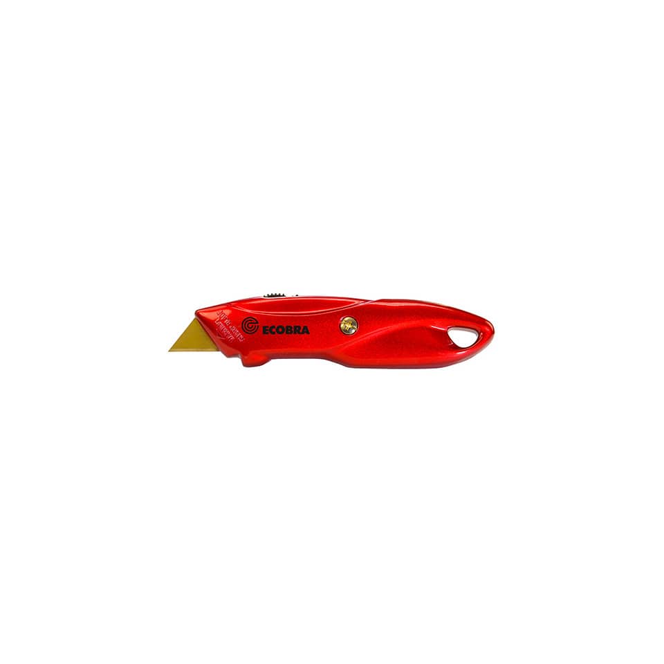 Cutter Premium - rot, Trapezklinge, Metallgehäuse