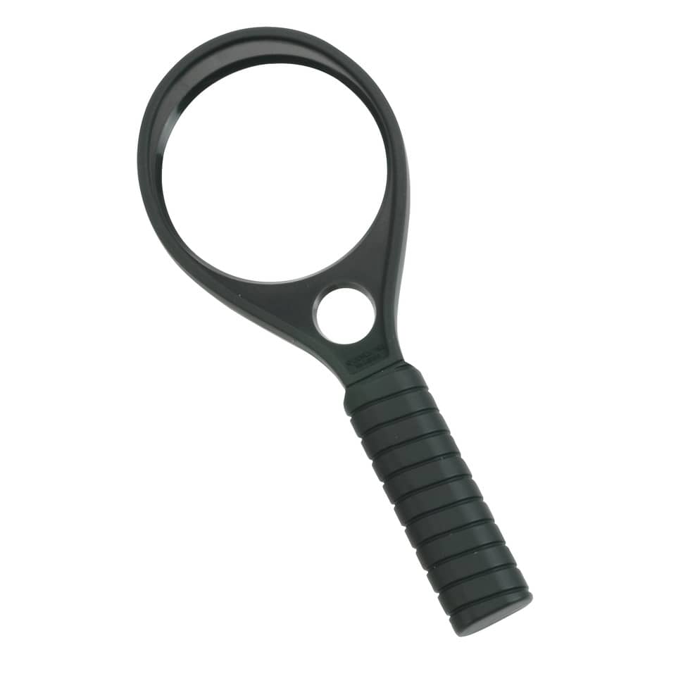 Leselupe SPORT Ø 50 + 15 mm - 2,5 / 5 fach, schwarz