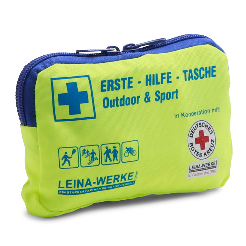 Erste-Hilfe-Tasche OUTDOOR & SPORT, Edition DRK, neongelb