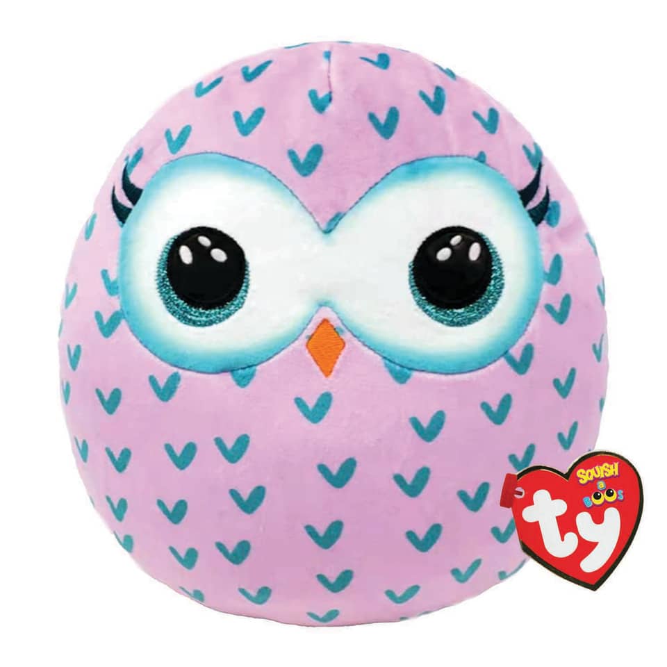Plüschfigur Kissen Squsih-A-Boos -Eule Winks, 20 cm