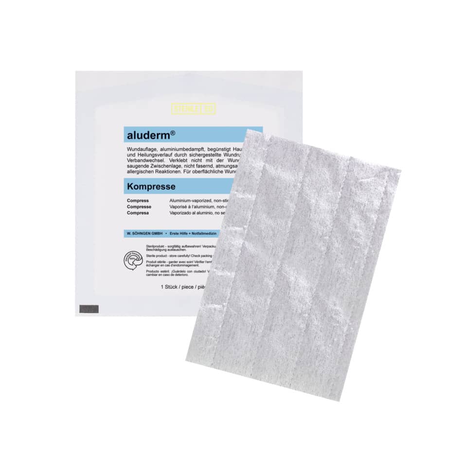 aluderm® Kompresse  - 10 x 15 cm, einzeln