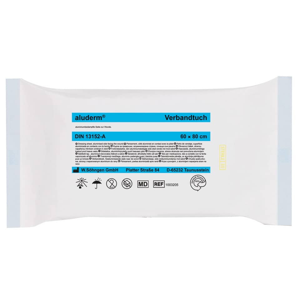 aluderm® Verbandtuch DIN 13152-A  - ca. 60x80cm