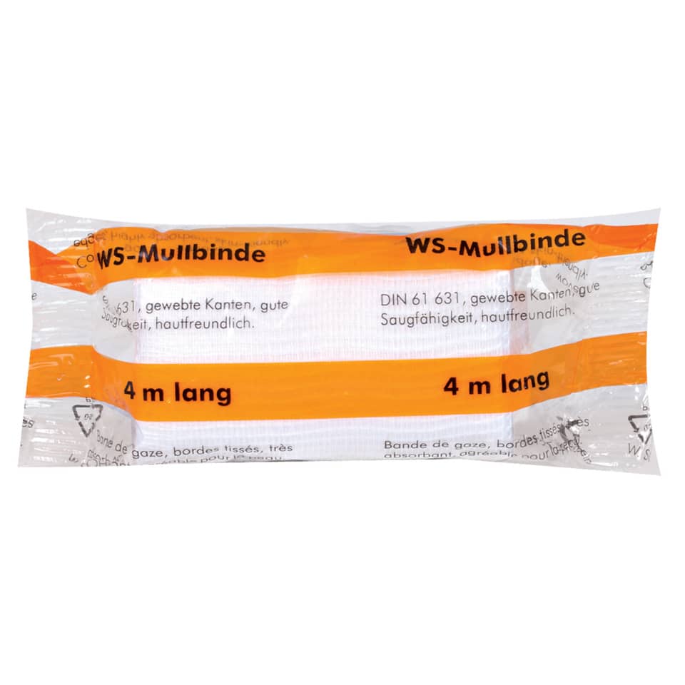 WS-Mullbinde 4 m x 6 cm