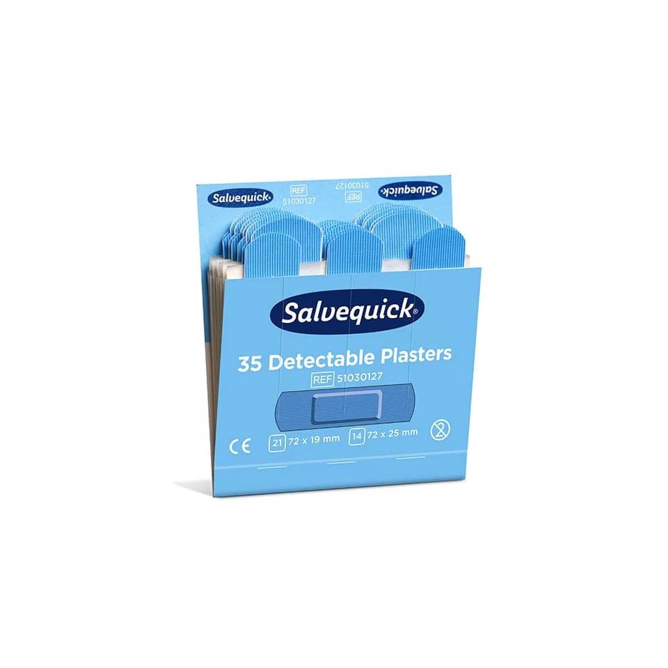 Pflaster-Strips Nachfüllpackung - 6x 35 Stück, blau