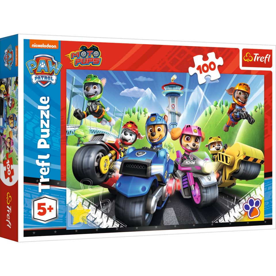 Puzzle Paw Patrol Fahrzeuge - 100 Teile