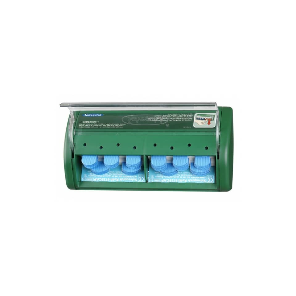 Pflasterspender Cederroth - 2x 35 Stück gefüllt, grün