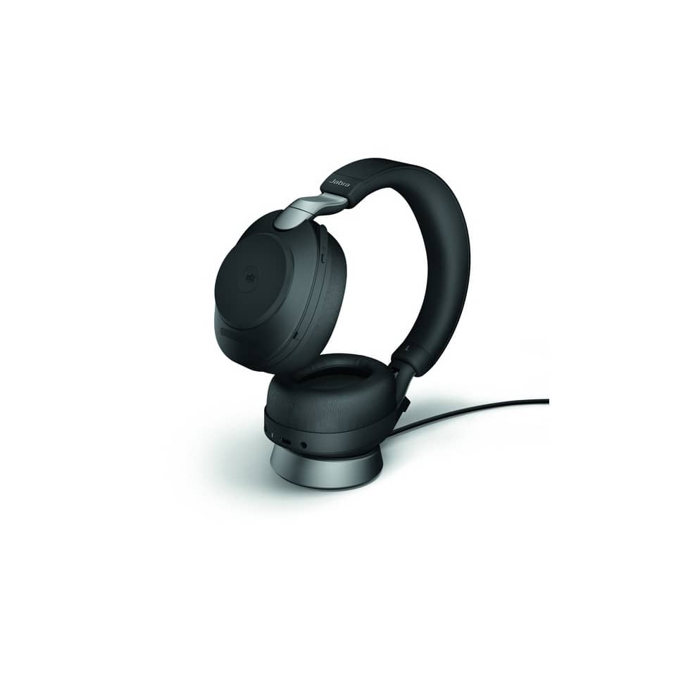 Headset Evolve2 85, Link 390c MS Stereo mit Ladestation, schwarz
