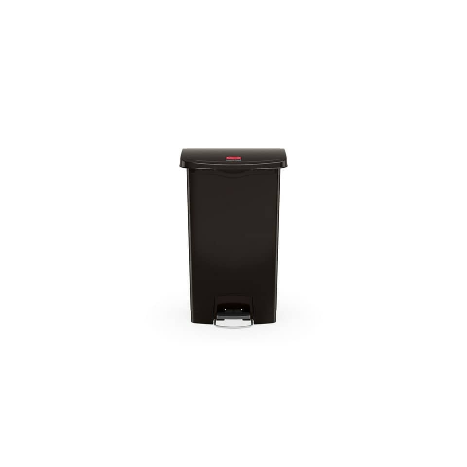 Slim Jim® Step-On-Tretabfallbehälter - 90 L, schwarz