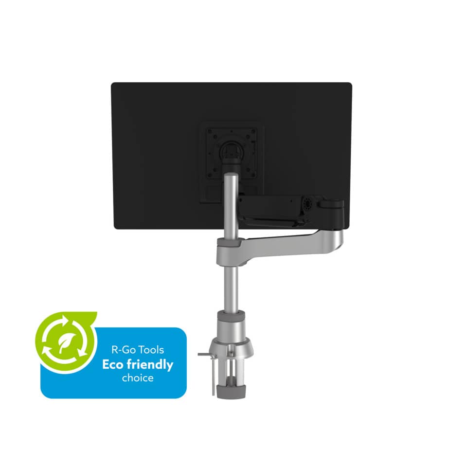 Caparo 4 Monitorarm - Tischhalterung, Gasdruckfeder, 3-9 kg Tragkraft, schwarz/silber