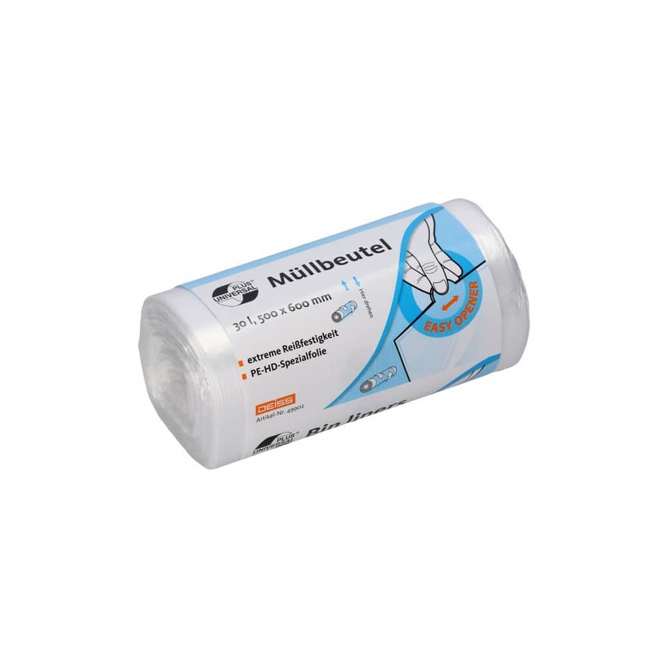 Müllbeutel - 30 l, HDPE, 100 Stück