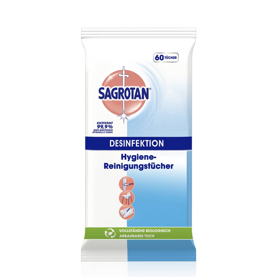 Hygiene-Reinigungstücher - 60 Stück