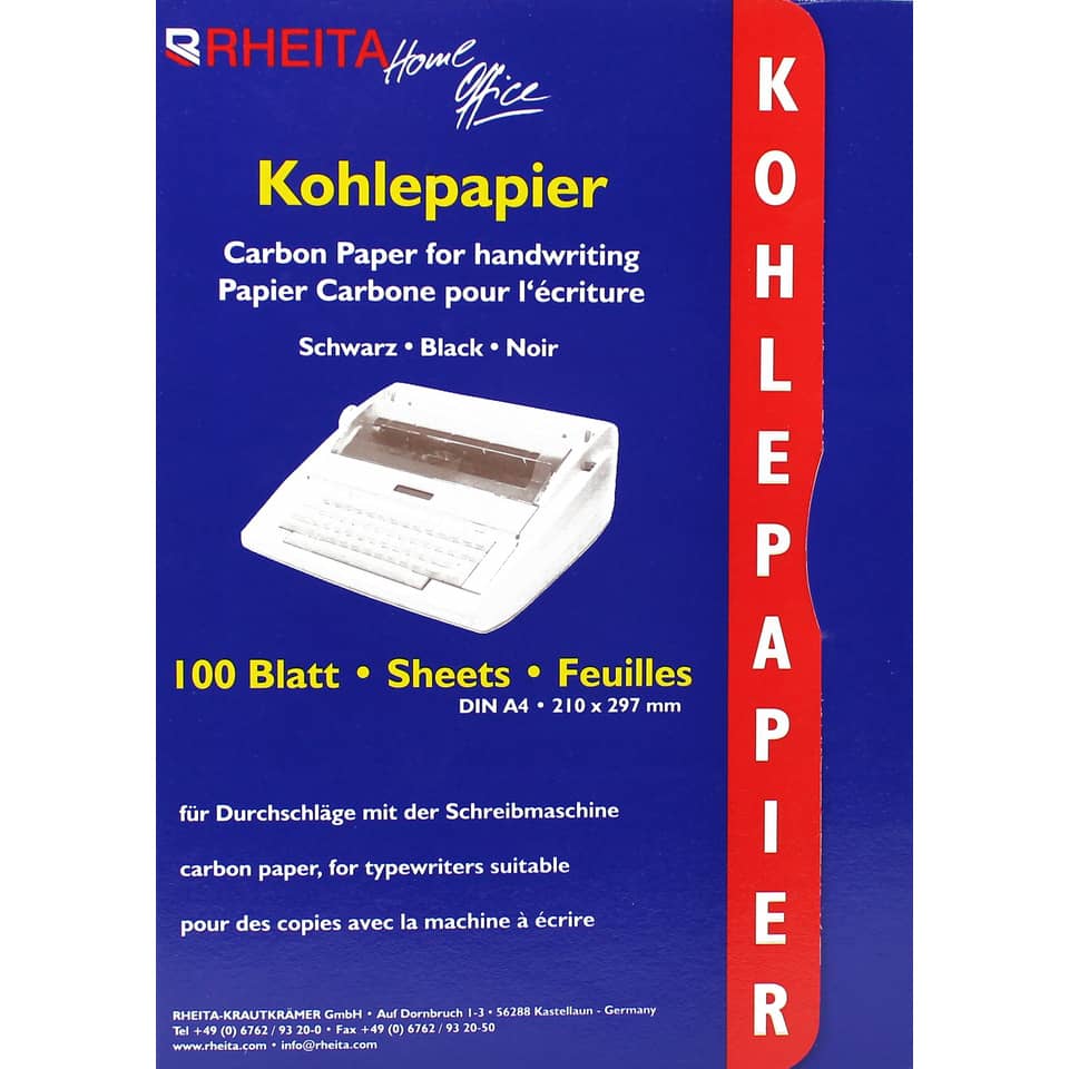 Kohlepapier - A4, 100 Blatt, schwarz