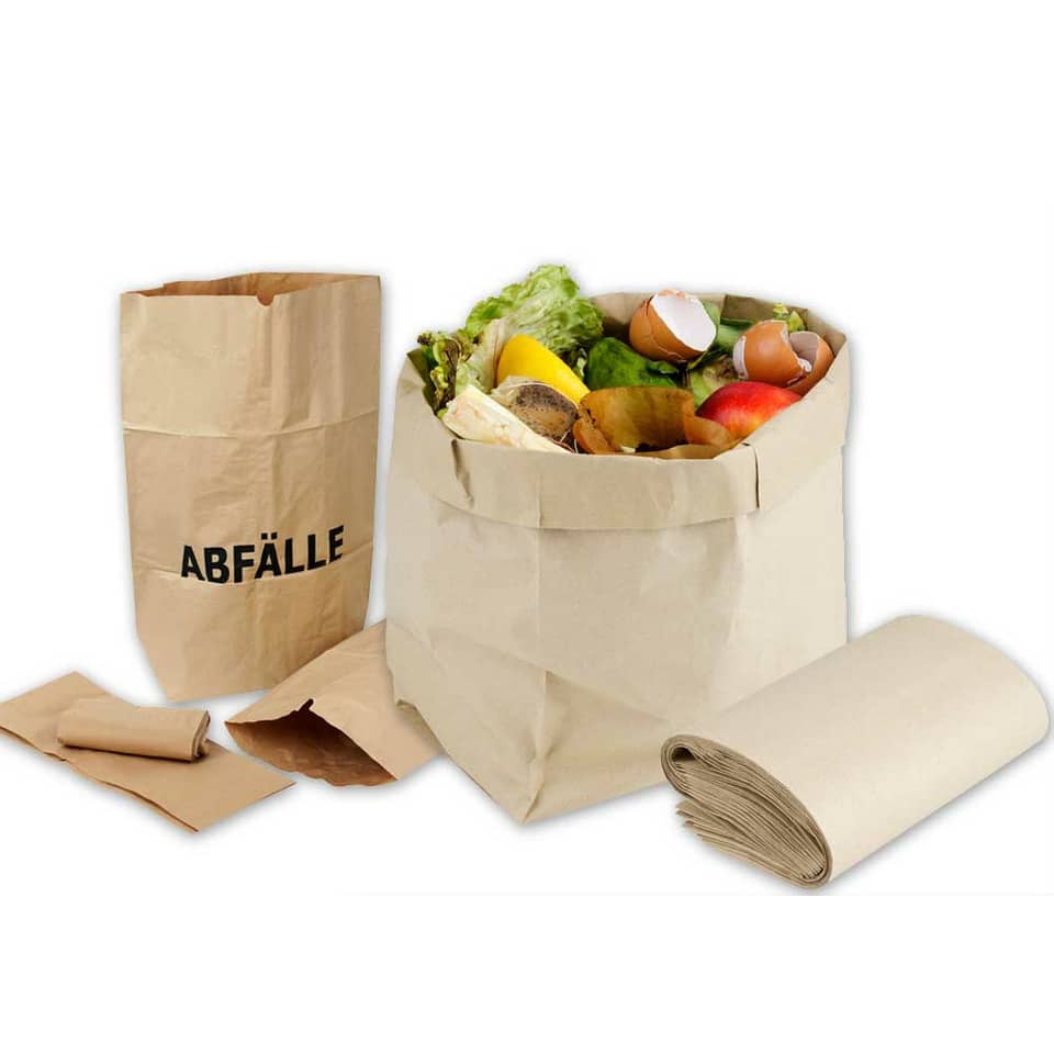 Papierabfallsack Recyclingpapier - 120 l, 2-lagig, 25 Stück