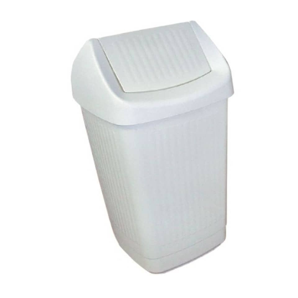 Schwingdeckeleimer - 50 L, weiß