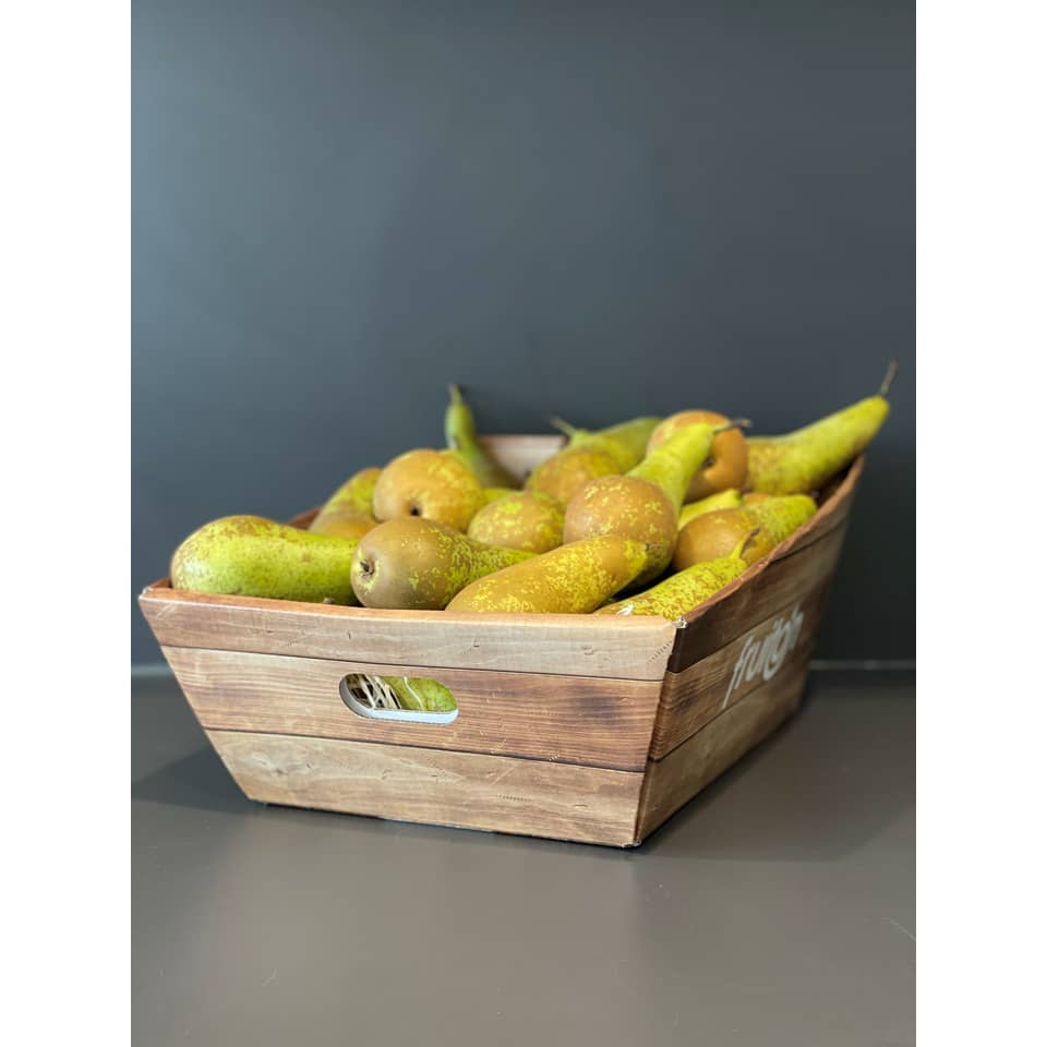 Obstkorb Birnen - 4 KG, Packkarton mit Holzoptik