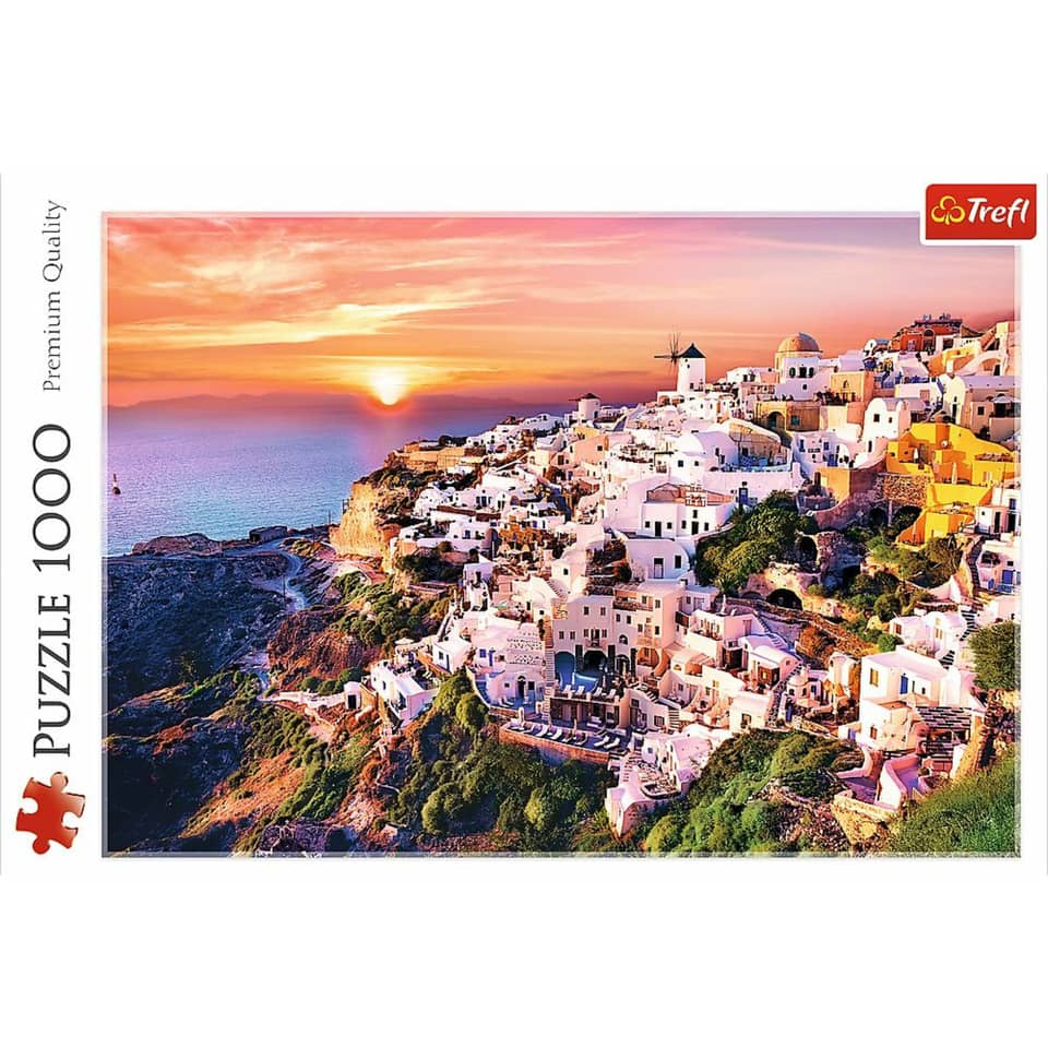 Puzzle Sonnenuntergang über Santorini - 1000 Teile