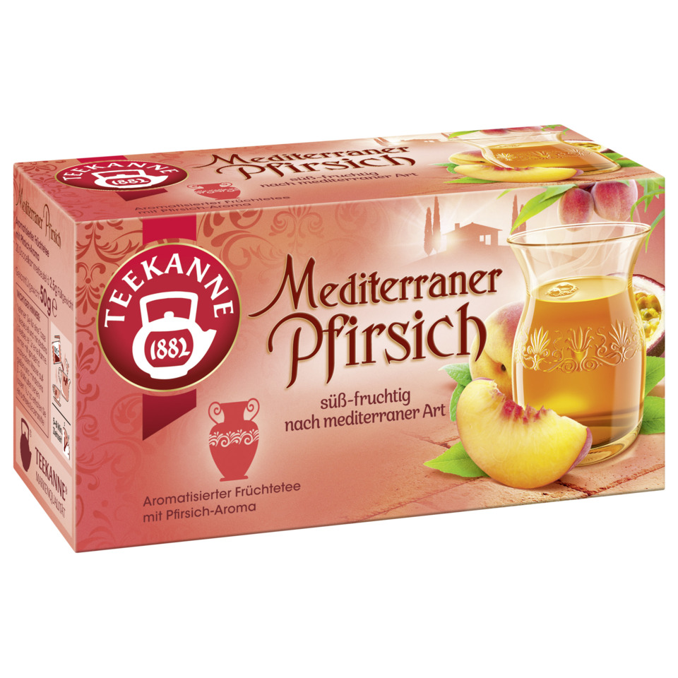 Mediterraner Pfirsich Tee - 20 Beutel