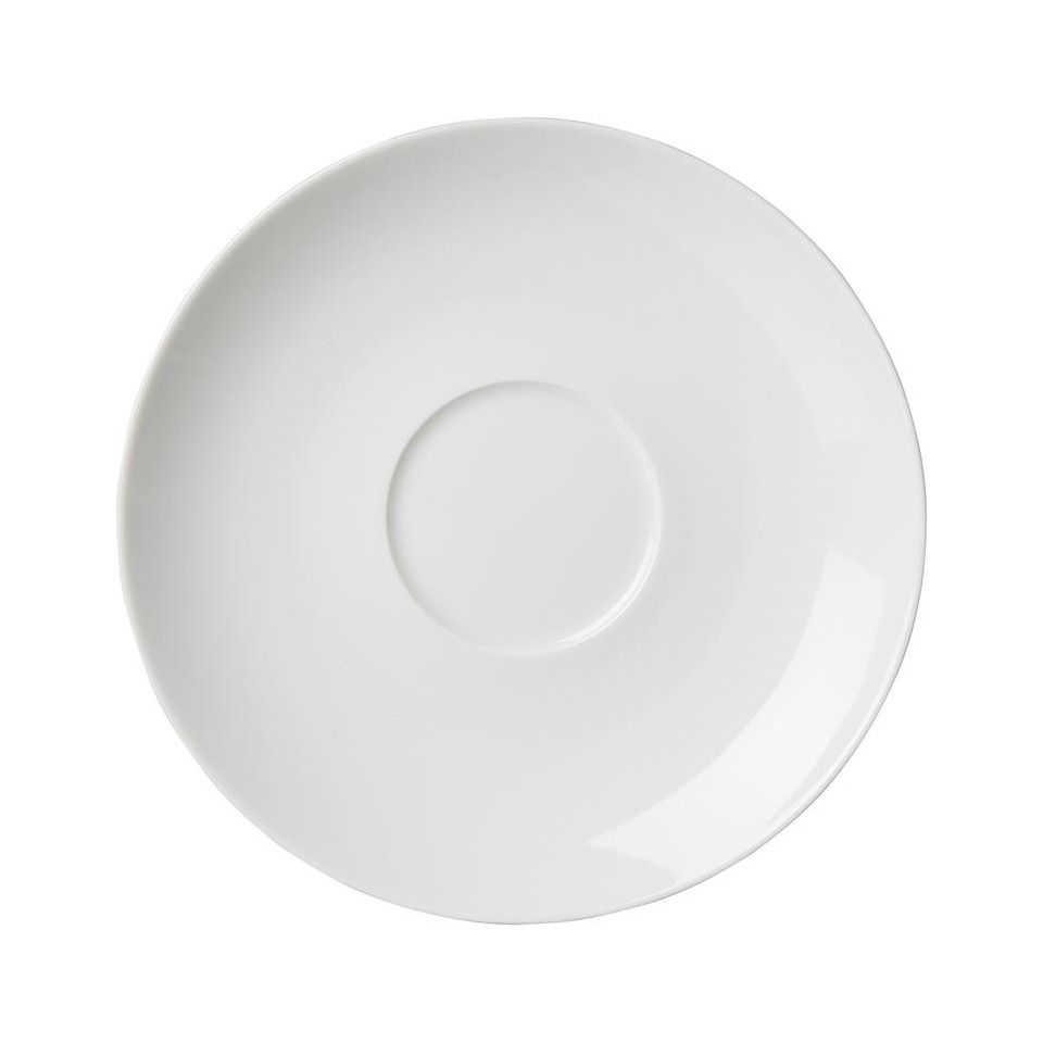 Cappuccino-Untertasse Bianco - 16 cm, Porzellan, weiß, 4St.