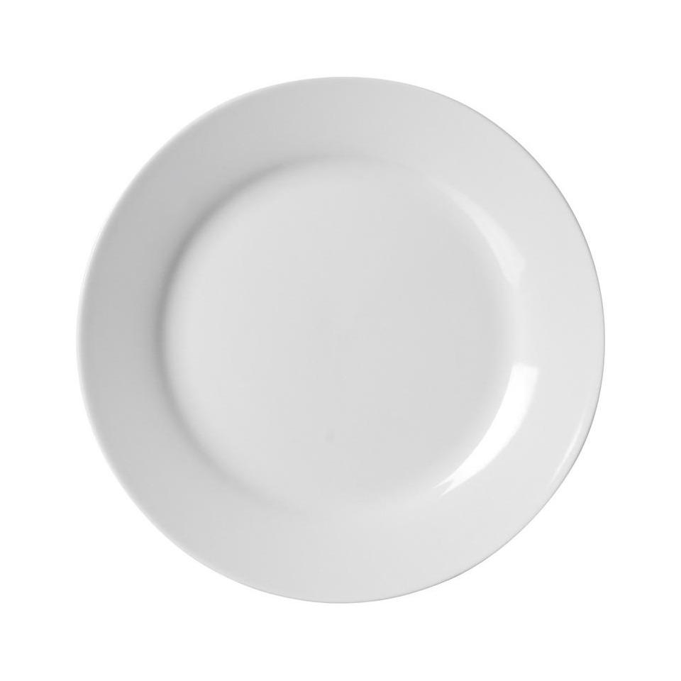Frühstücksteller Bianco - 19cm, Porzellan, weiß, 6 Stück