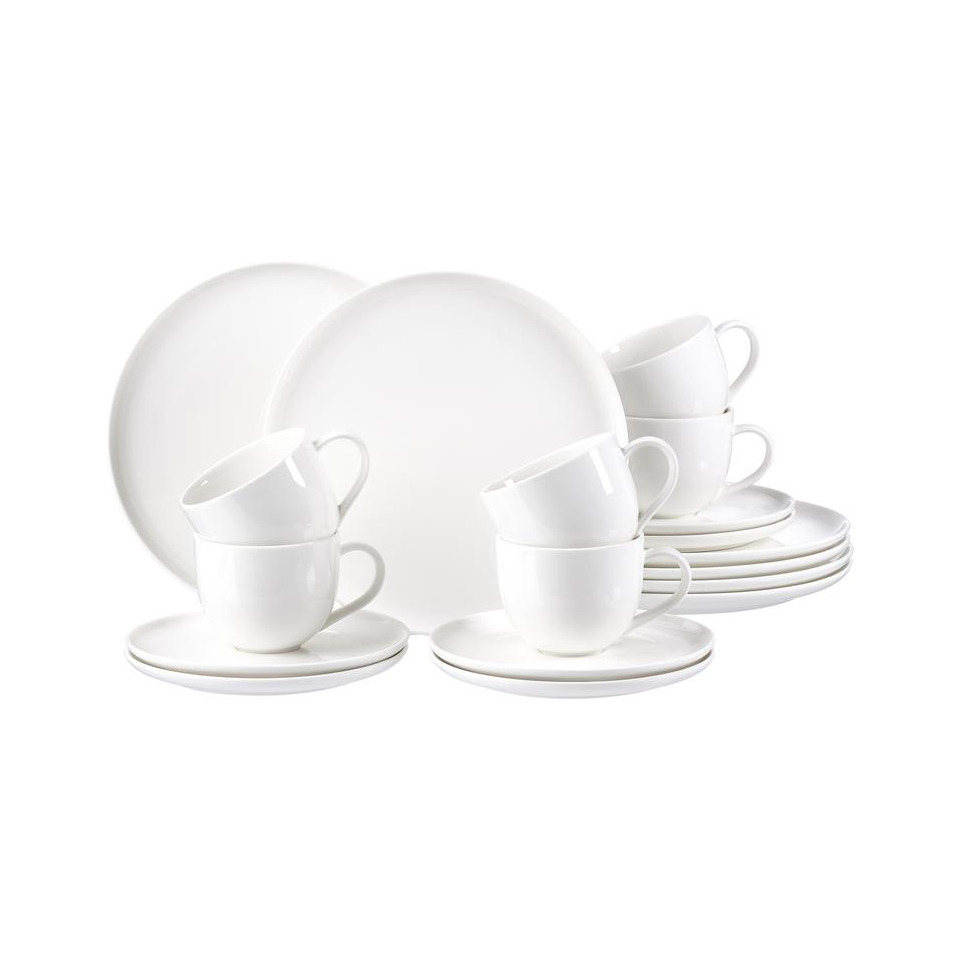 Kaffeeservice Skagen - 18-tlg., Porzellan, weiß