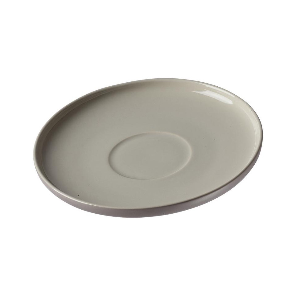 Kaffee Untertasse Jasper - Ø 15 cm, Keramik, taupe, 6 Stück