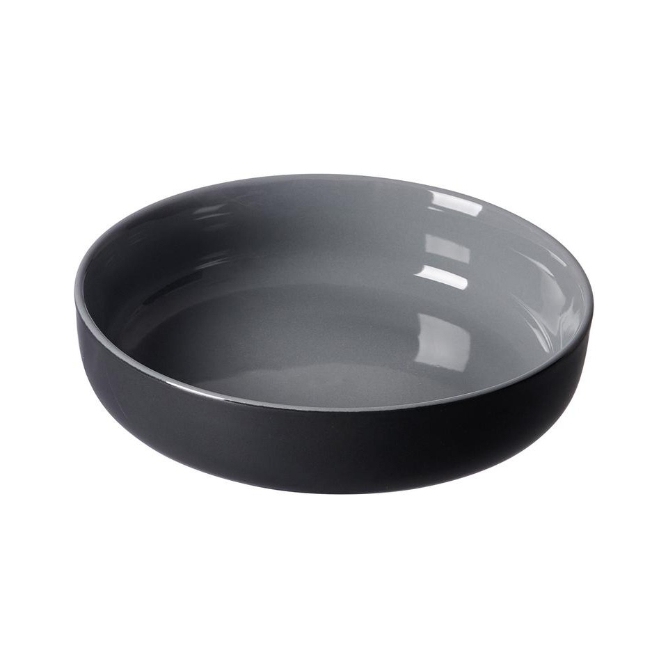 Müsli-/Salatschale Jasper - Ø 19 cm, Keramik, schwarz, 4 Stück